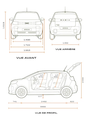 Fiches Techniques de la Dacia Spring